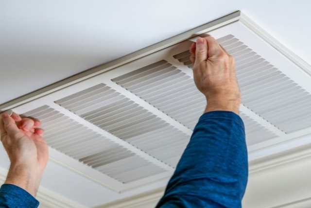 En bild av ventilationsarbete